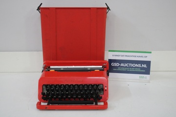 Afbeelding van Rode Olivetti Valentine typemachine