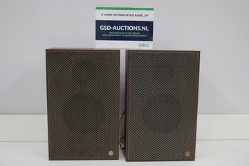 Afbeelding van Set vintage luidsprekers met houten behuizing