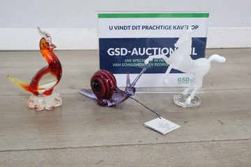 Afbeelding van Glazen dierenfiguren