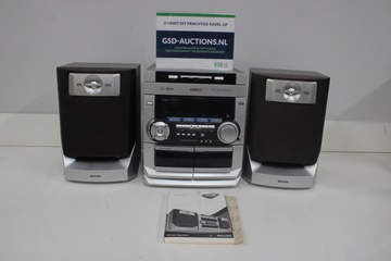 Afbeelding van Philips FM C220 mini hifi systeem met speakers