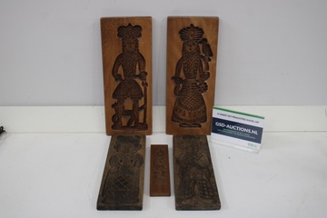 Afbeelding van Set antiek houten speculaasplanken