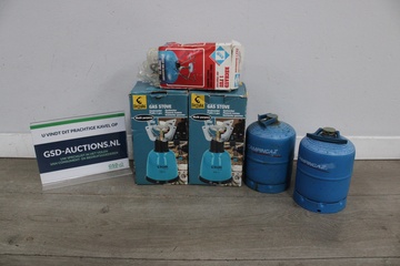 Afbeelding van Froyak gasbranders met Campingaz gasflessen