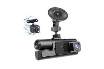 Afbeelding van Dashcam met 3 camera's - voor en achterkant