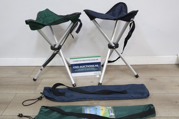 Afbeelding van Set van 2 Opvouwbare Krukjes, stoelen