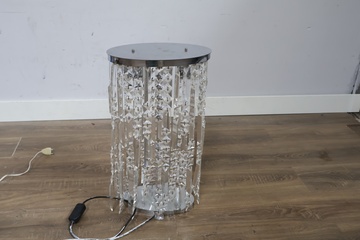 Afbeelding van Design tafellamp met kristal elementen