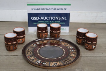 Afbeelding van Set decoratief Afrikaans servies'