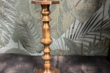 Afbeelding van Messing bronze kandelaar 29 cm