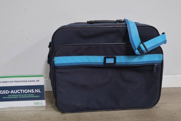 Afbeelding van Vintage Blauwe KLM Laptoptas'