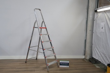 Afbeelding van Aluminium huishoudtrap met 6 treden
