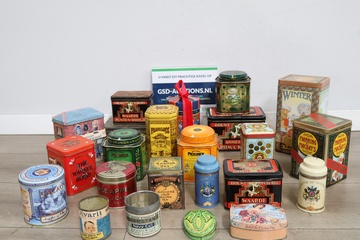 Afbeelding van Diverse vintage metalen blikken'