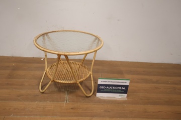 Afbeelding van Vintage Rotan Salontafel