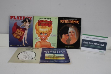 Afbeelding van Verzameling erotische stripalbums met Playboy en Epoxy
