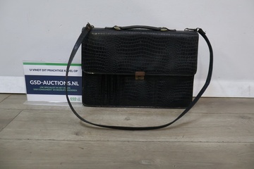 Afbeelding van Vintage tas met krokodillenprint