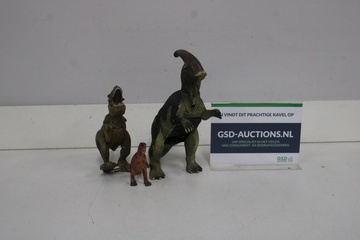 Afbeelding van Set van 3 dinosaurusspeelgoedfiguren