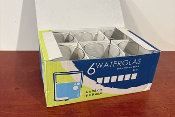 Afbeelding van 6 waterglazen
