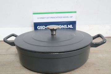 Afbeelding van Gietijzeren braadpan met deksel