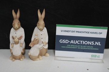 Afbeelding van Set decoratieve konijnenfiguren