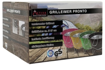 Afbeelding van Emmer barbecue draagbaar camping/festivals
