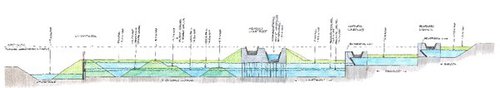 Afbeelding: Route van het water naar de Nieuwe Driemanspolder
