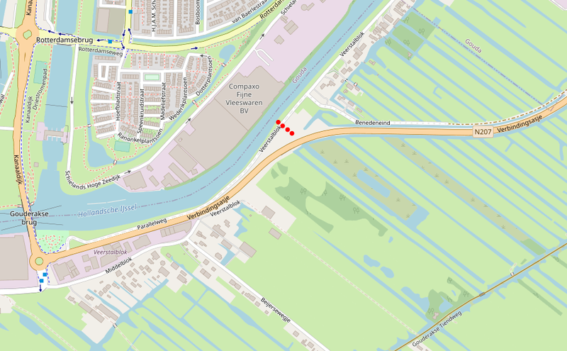 Locatie inlaat veerstalblok