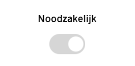 Noodzakelijke cookie