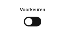 Voorkeuren cookie