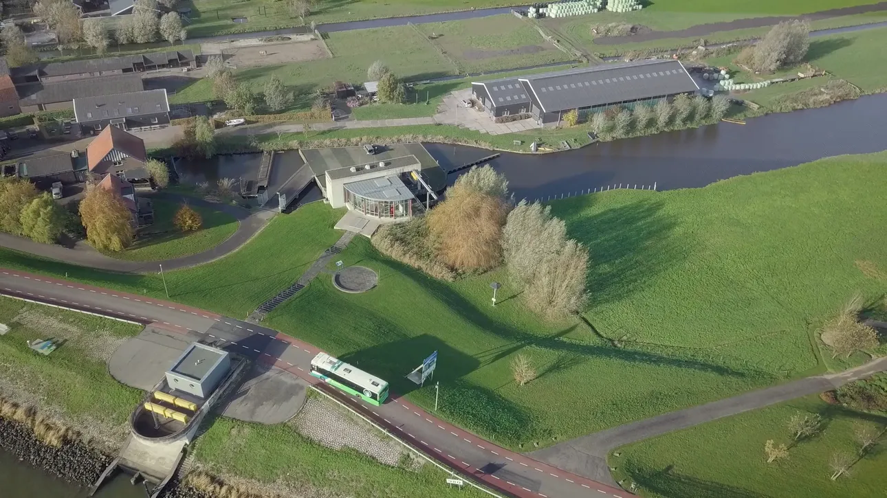 Luchtfoto gemaal Krimpenerwaard