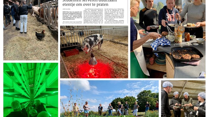 Fotocollage diverse excursies studenten minor 'Feeding our Planet'