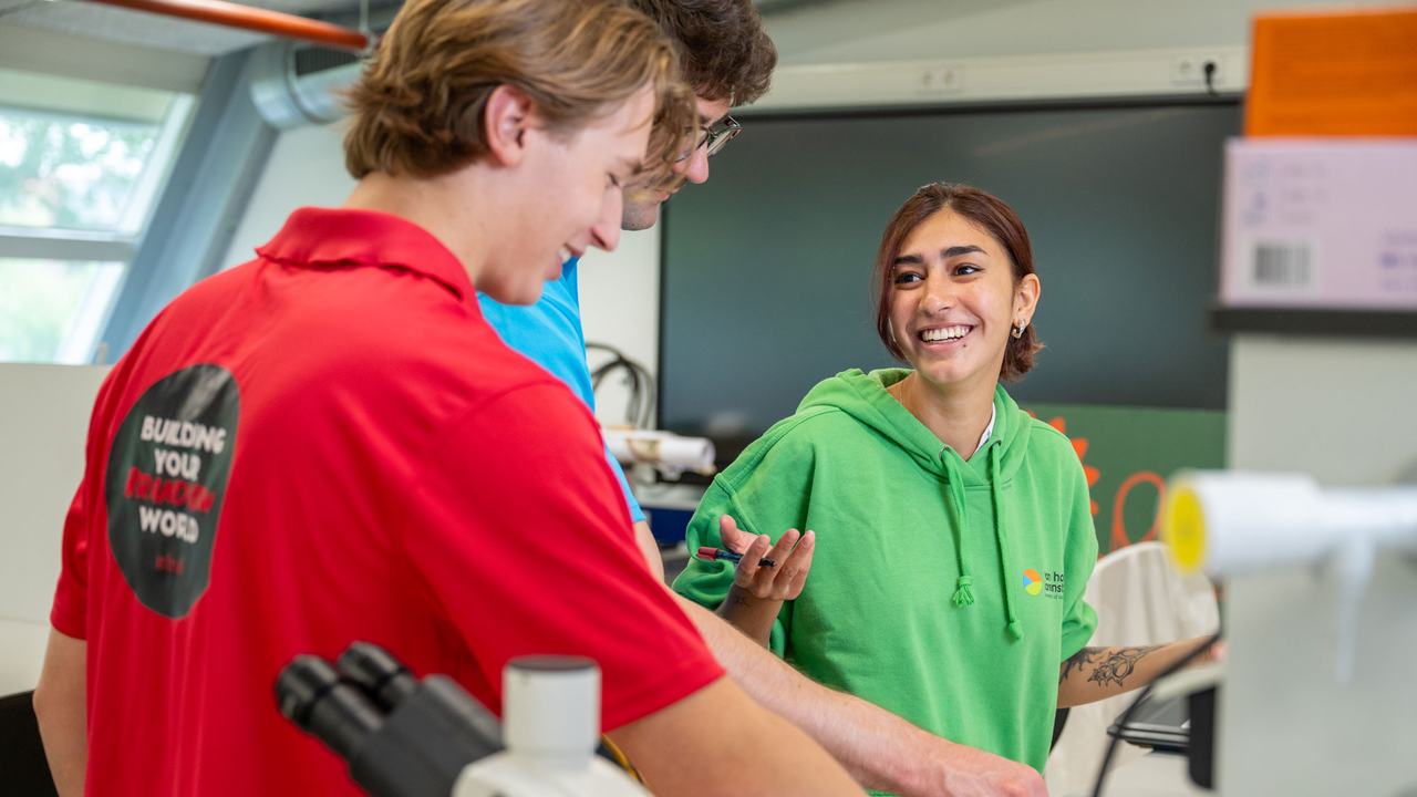 Studenten bij HVHL