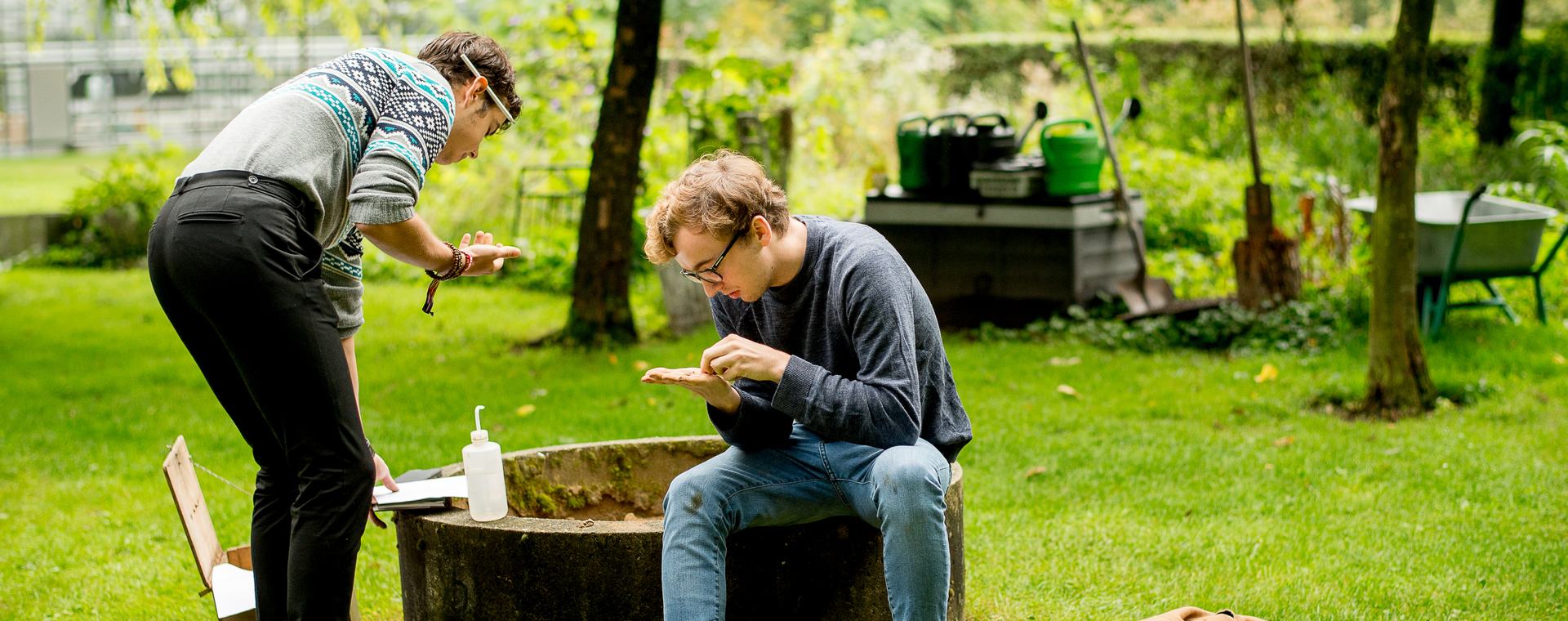 Bos & Natuurbeheer studenten van HVHL voeren onderzoek uit op het landgoed in Velp