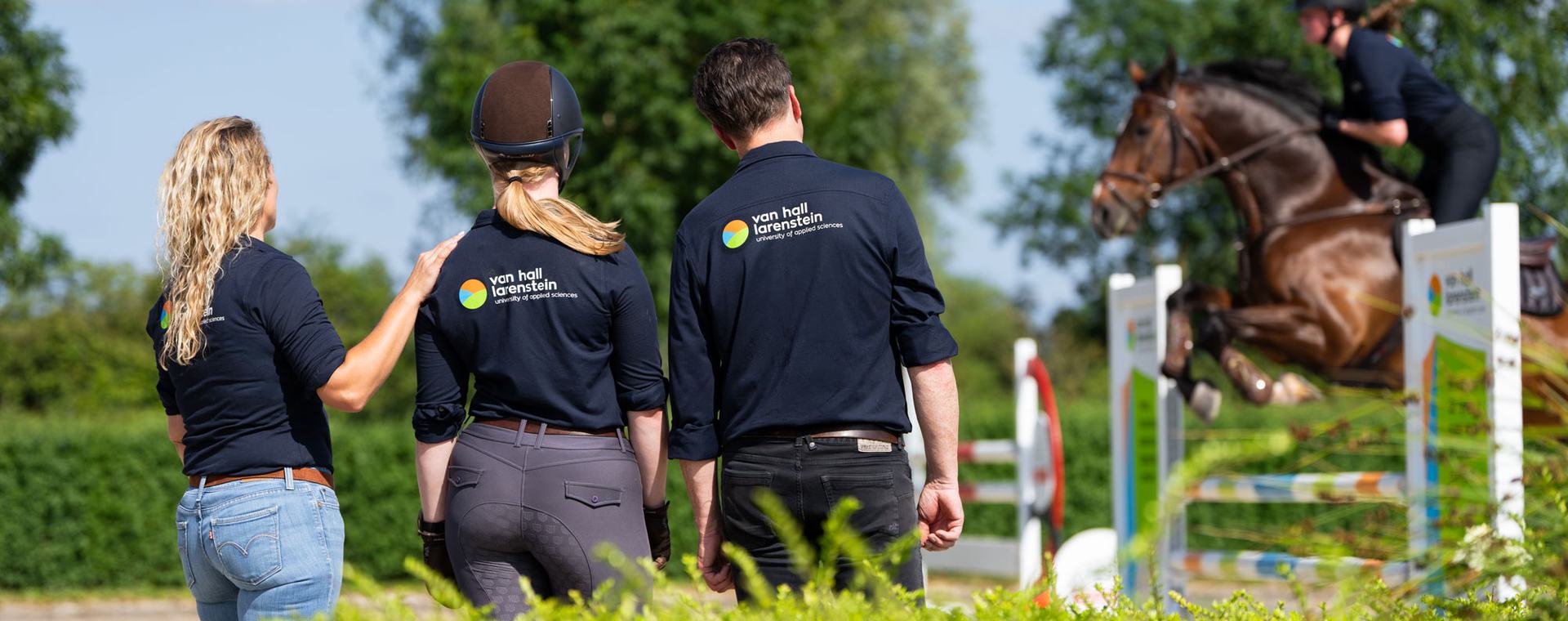 studenten en docenten opleiding hippische sport