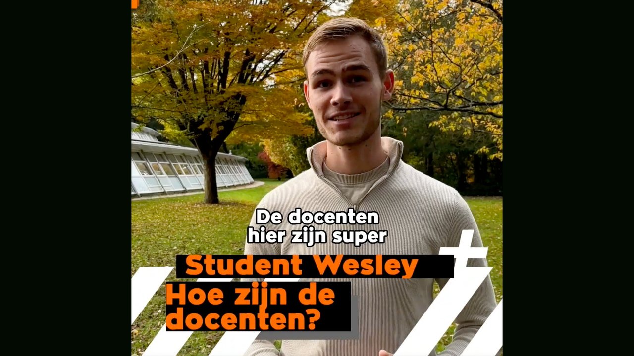 Westley vertelt over zijn overstap naar het hbo en hoe de docenten hierbij helpen.