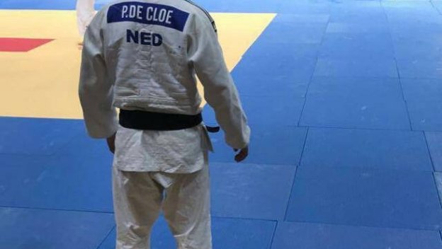 Pepijn de Cloe in actie met judo