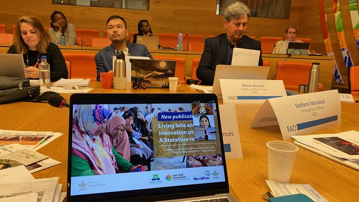 Conferentiezaal met deelnemers FAO seminar 2024