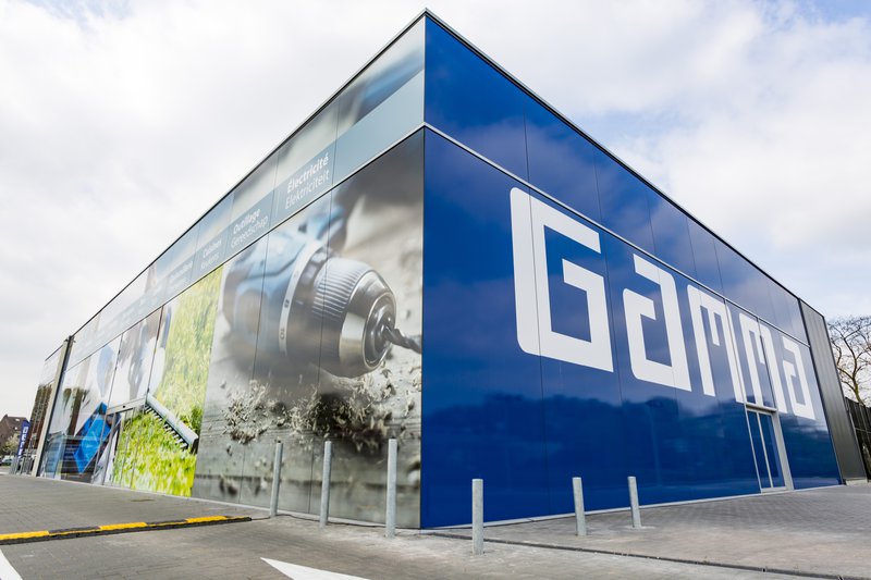 GAMMA ANDERLECHT buitengevel