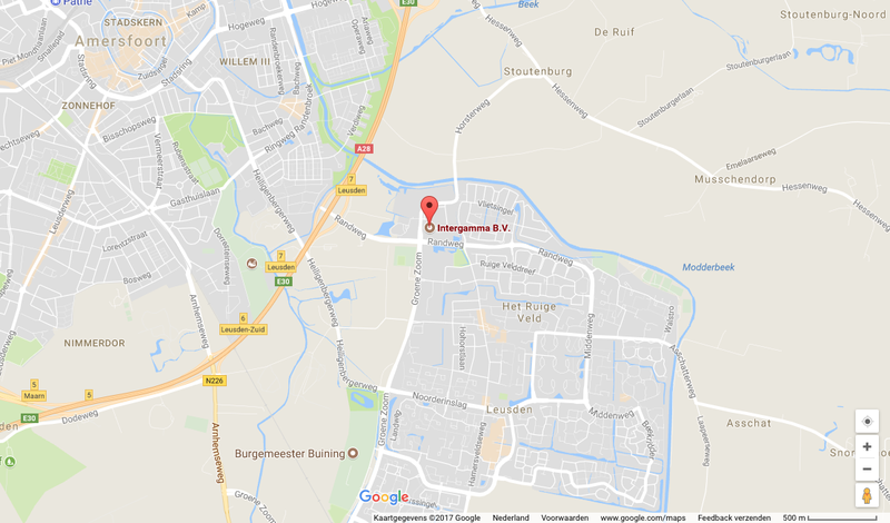 Google kaartje Leusden - Amersfoort
