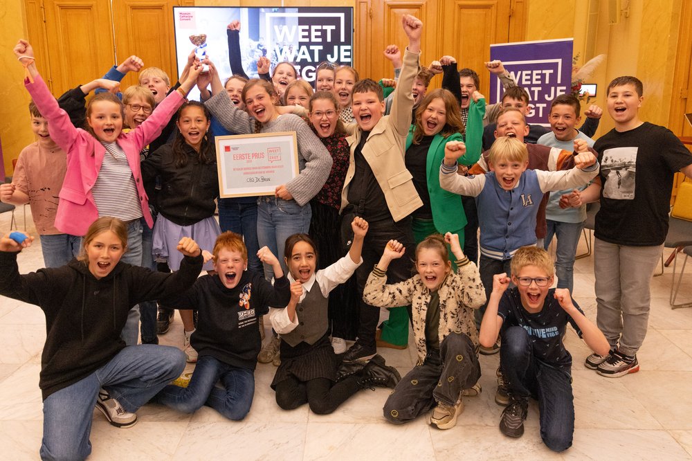 Groepsfoto Winnaar Weetwatjezegt 2025 Utrecht