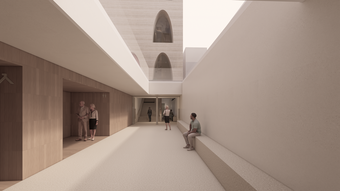 Benedenfoyer, ontwerp KAAN Architecten.