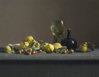 Stilleven met grote roemer en kweeperen, Henk Helmantel, 2011. Collectie Museum Helmantel - Art Revisited
