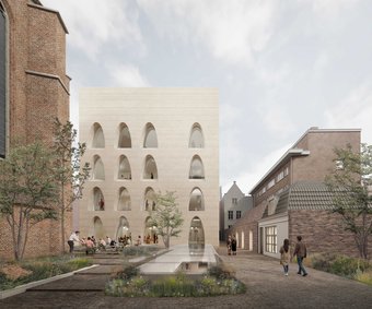 Binnenplein met voorgevel, Kaan Architecten, zomer 2024