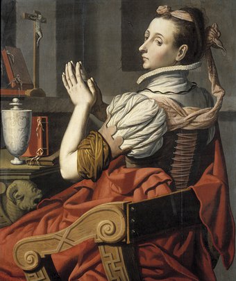 Boetvaardige Maria Magdalena, Pieter (I) Pietersz. (schilder) 1575/1599, collectie Museum Catharijneconvent