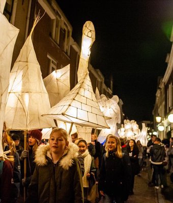 Lampionnen optocht Sint Maarten Parade