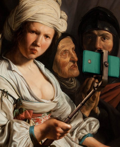 Schilderij Jael als influencer