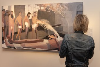 Demonenuitdrijving bij Maria Magdalena, Helen Verhoeven, 2020. Museum Catharijneconvent