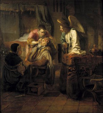 Gerrit Willemsz. Horst, Tobias geneest zijn blinde vader, 1645-1654, Museum Catharijneconvent