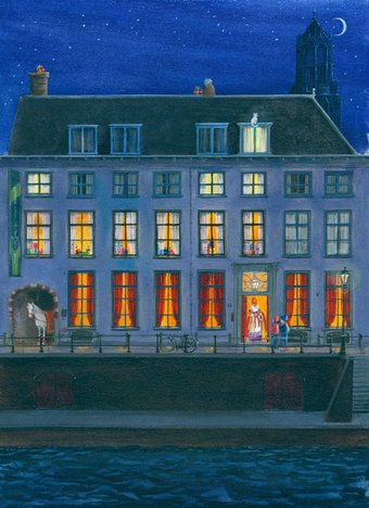 Huis van Sinterklaas, tekening Charlotte Dematons