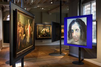 Tentoonstelling Shelter, sfeerbeeld van de tentoonstelling Shelter met het werk 'The Jewish Girl' van Marlene Dumas. Foto Mike Bink