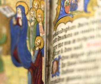 Getijdenboek (detail), navolger van Willem Vrelant, werkzaam in Noord-Holland, Haarlem(, ca. 1480. Museum Catharijneconvent, foto Marco Sweering