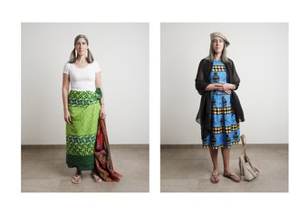 Willemien van de Ridder, veldwerker in Malawi, in haar zaterdagse en zondagse kleding.
Mevrouw de Ridder is lid van de Gereformeerde Gemeente. Foto, Sjaak Verboom