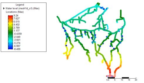 Figuur D-HYDRO uitvoer